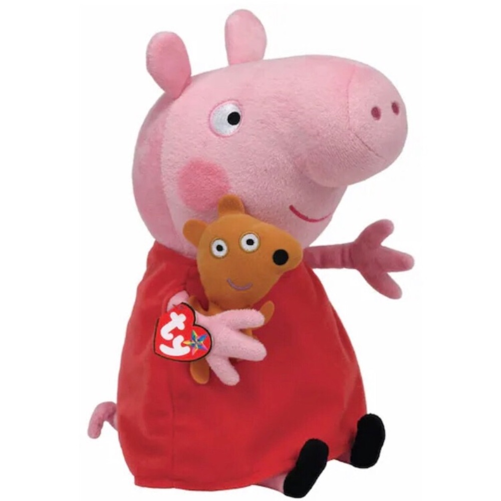 Peppa Pig and George Ty Beanie Babies